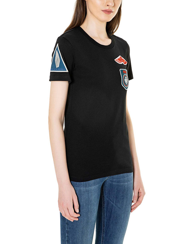 mr&mrs italy - 女款航空元素修身 t 恤