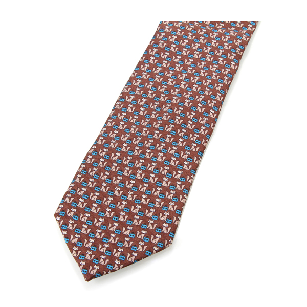 prada/普拉达 印花桑蚕丝男士领带 ucr77 1lus f0170