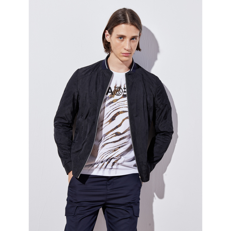 verri 黑色镂空立领夹克 轻薄透气 男士夹克 rare/rare