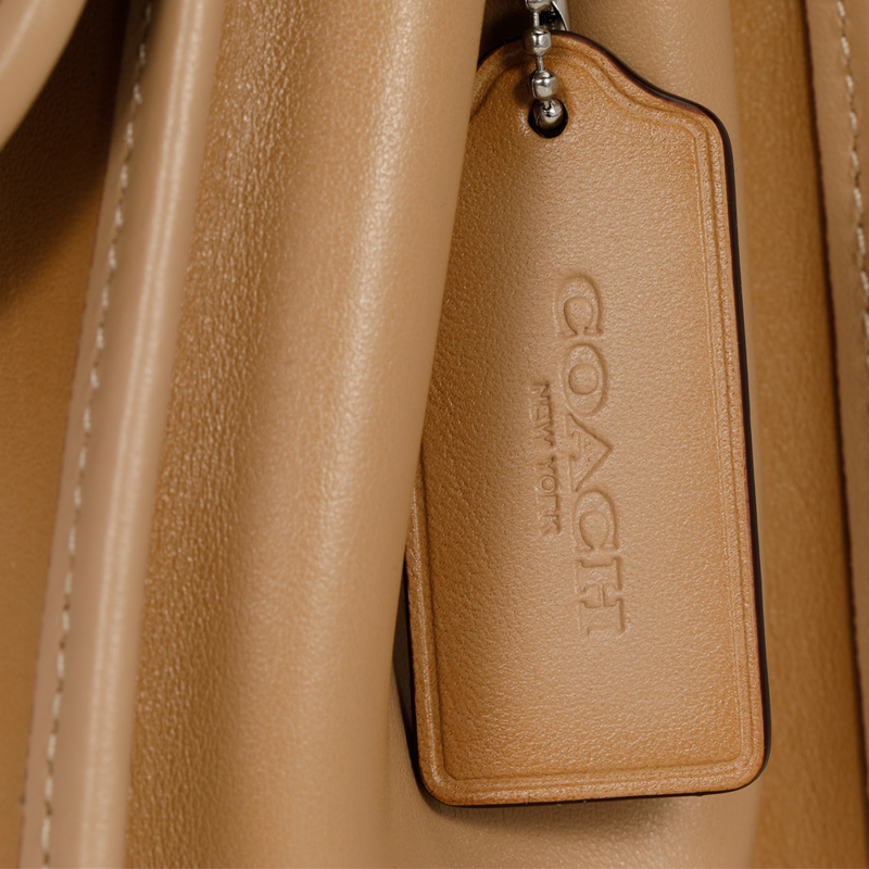 coach/蔻驰2020春夏女士parker系列涂层帆布配皮经典标志中号单肩斜