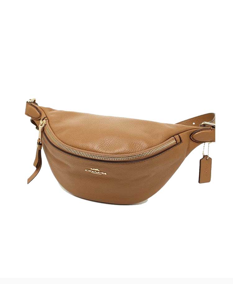 coach/蔻驰 纯色休闲款胸包斜挎包 腰包 女包 f48738