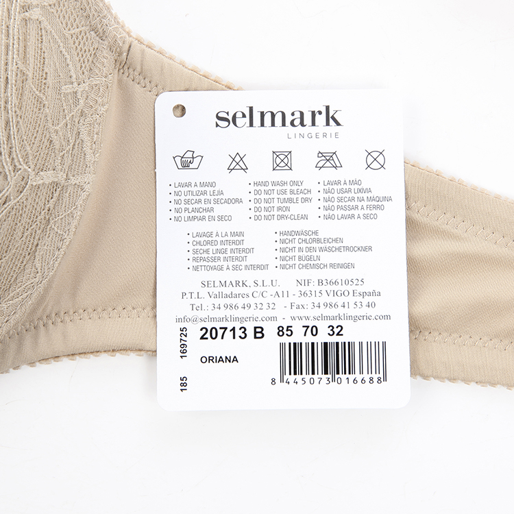 SELMARK/赛马可  欧洲进口聚拢型上薄下厚内衣 美臀奢华内裤 女士内衣套装 2071306