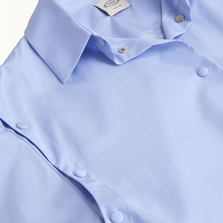 tods/托德斯2020春夏新品女士长袖可拆卸袖子衬衫x6wa140603ehqlu601