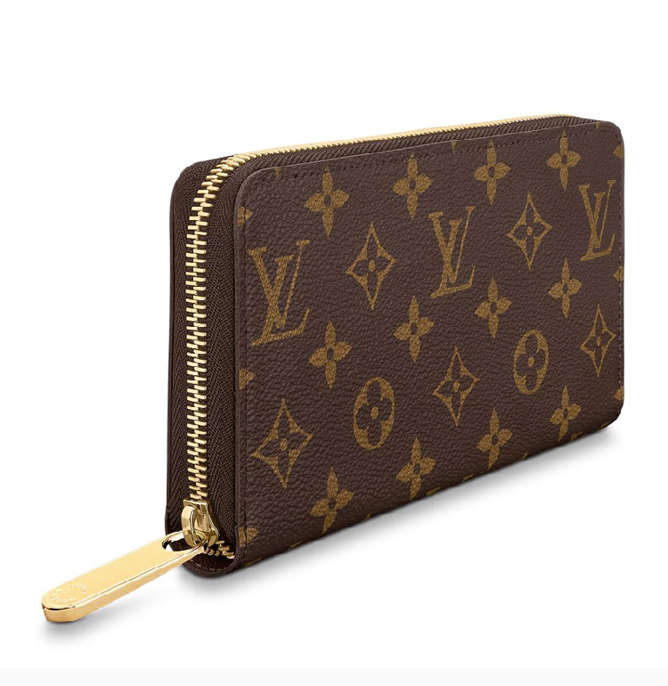 【包税】louis vuitton/路易 威登 男士褐色牛皮经典老花长款拉链钱包