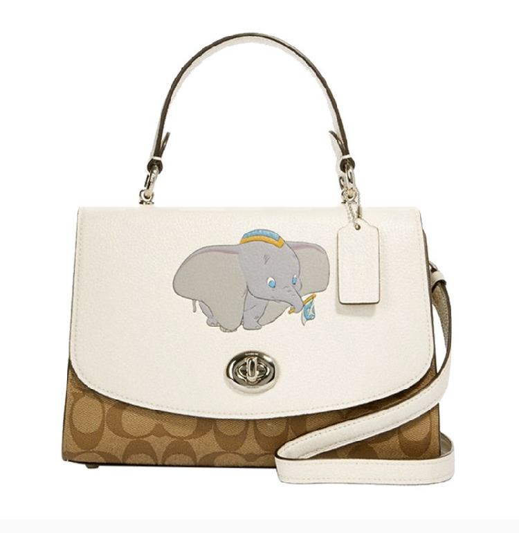 coach x disney dumbo 女士迪士尼合作款专柜同款小飞象手提包斜挎包