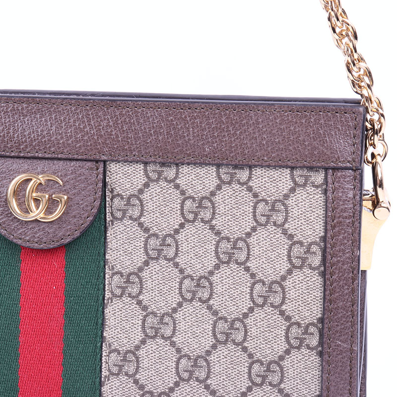 【gucci古驰 斜挎包】gucci/古驰 老花 双g 女士 链条 单肩斜挎包 ab