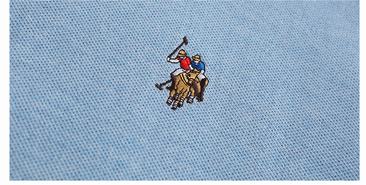 美国马球协会20年男纯色短袖t恤休闲上衣彩色logo绣花男士短polo