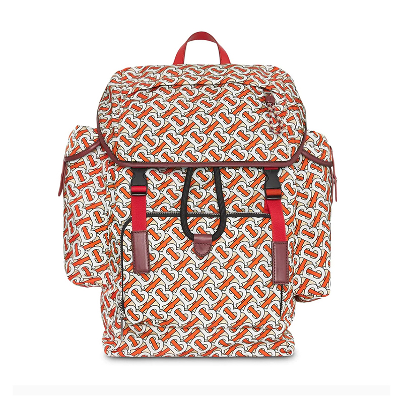 burberry/博柏利 monogram系列 男女同款织物/配皮配饰印花背包多色