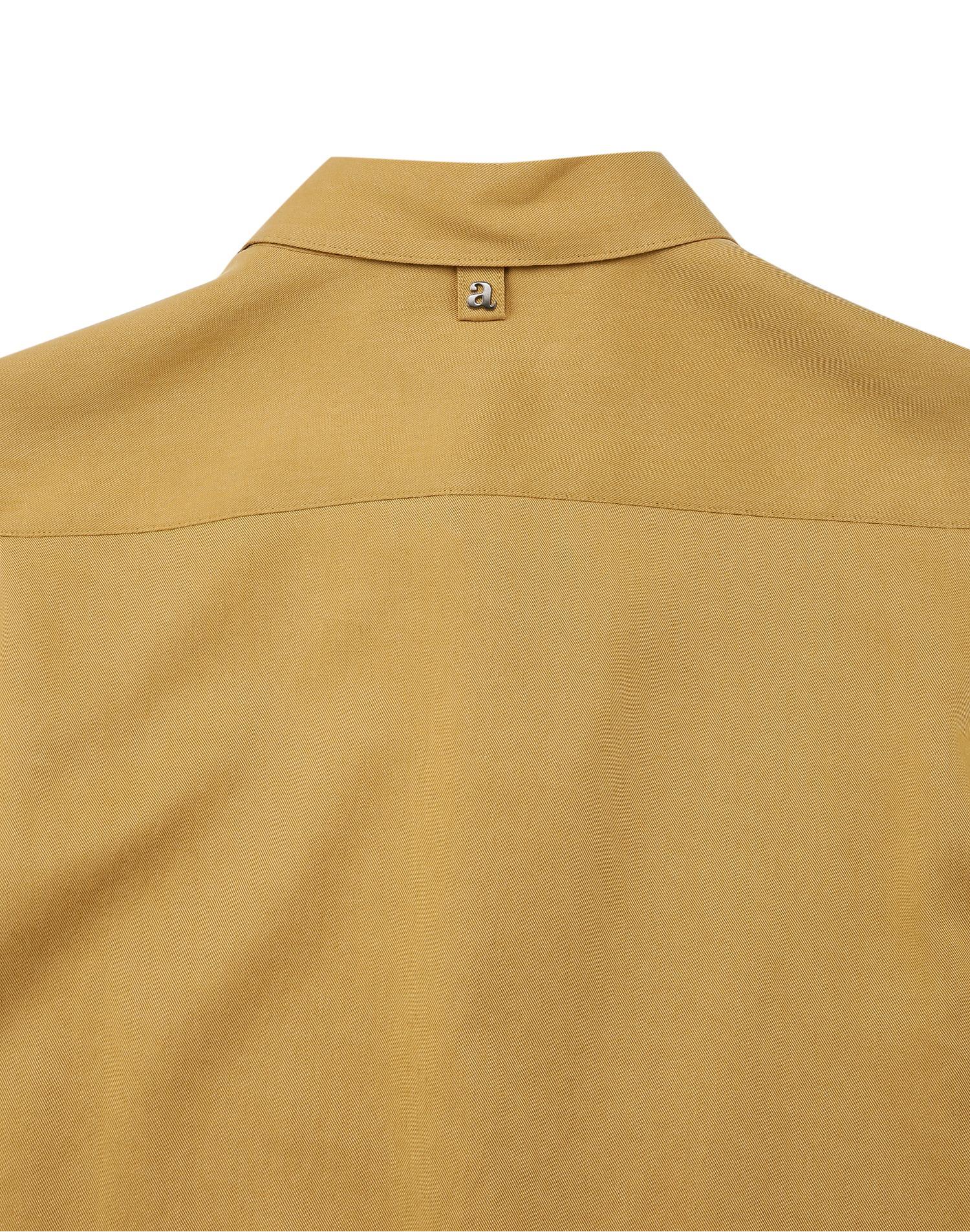 allegri_芥末黄 《绒面革》 天丝衬衫