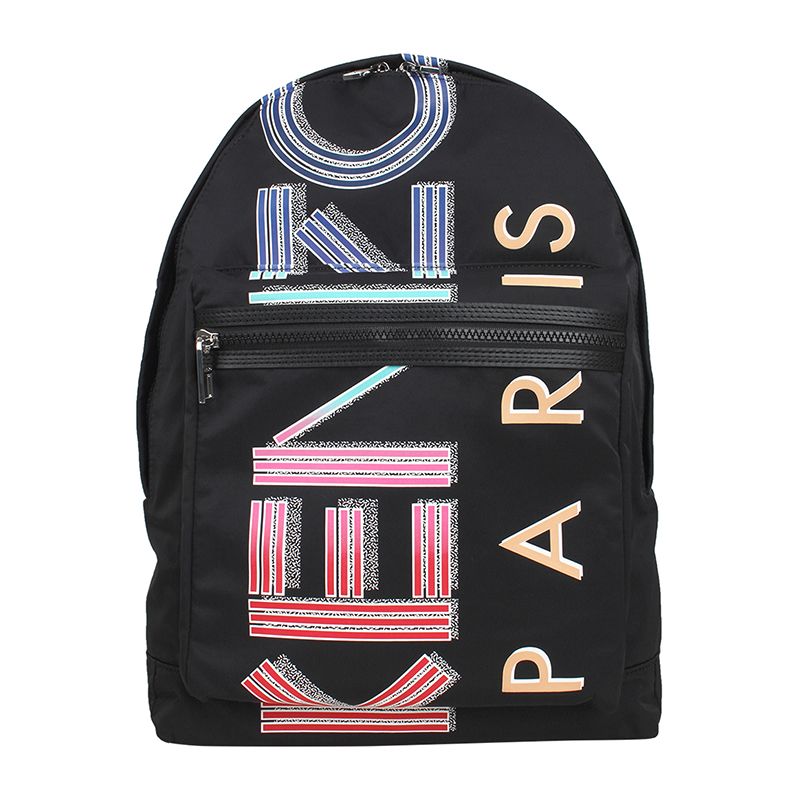 kenzo/高田贤三 中性男女款字母logo印花大号双肩包旅行包背包 f855sf