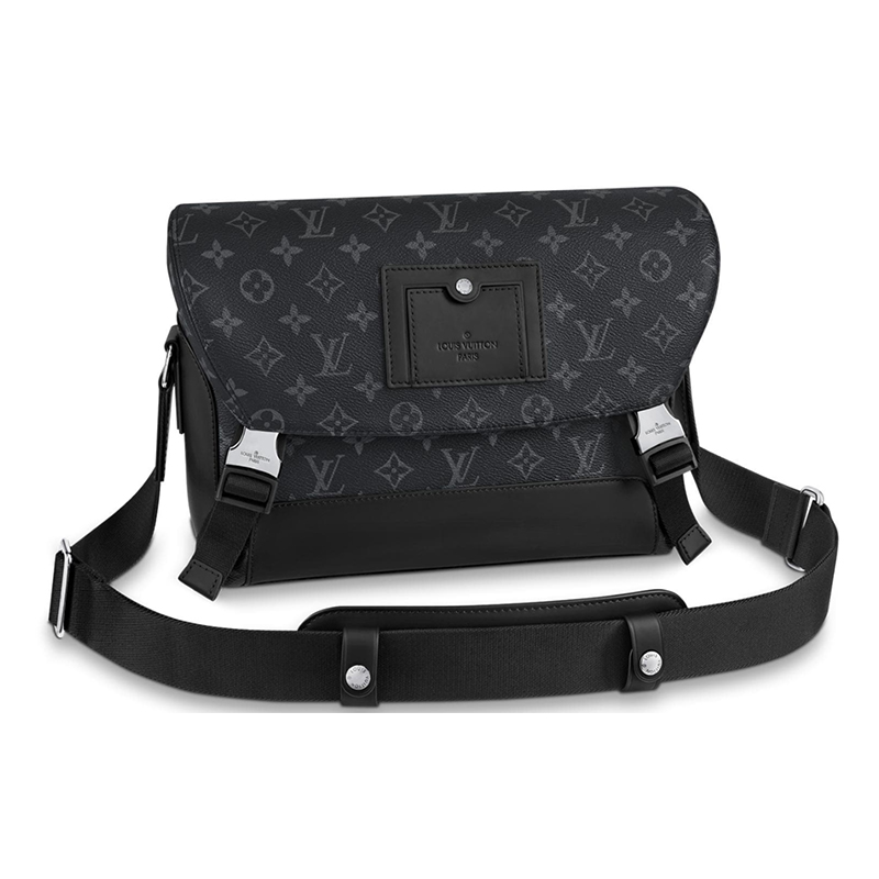 louis vuitton/路易威登 voyager 小号黑花邮差包 男士单肩包 m40511
