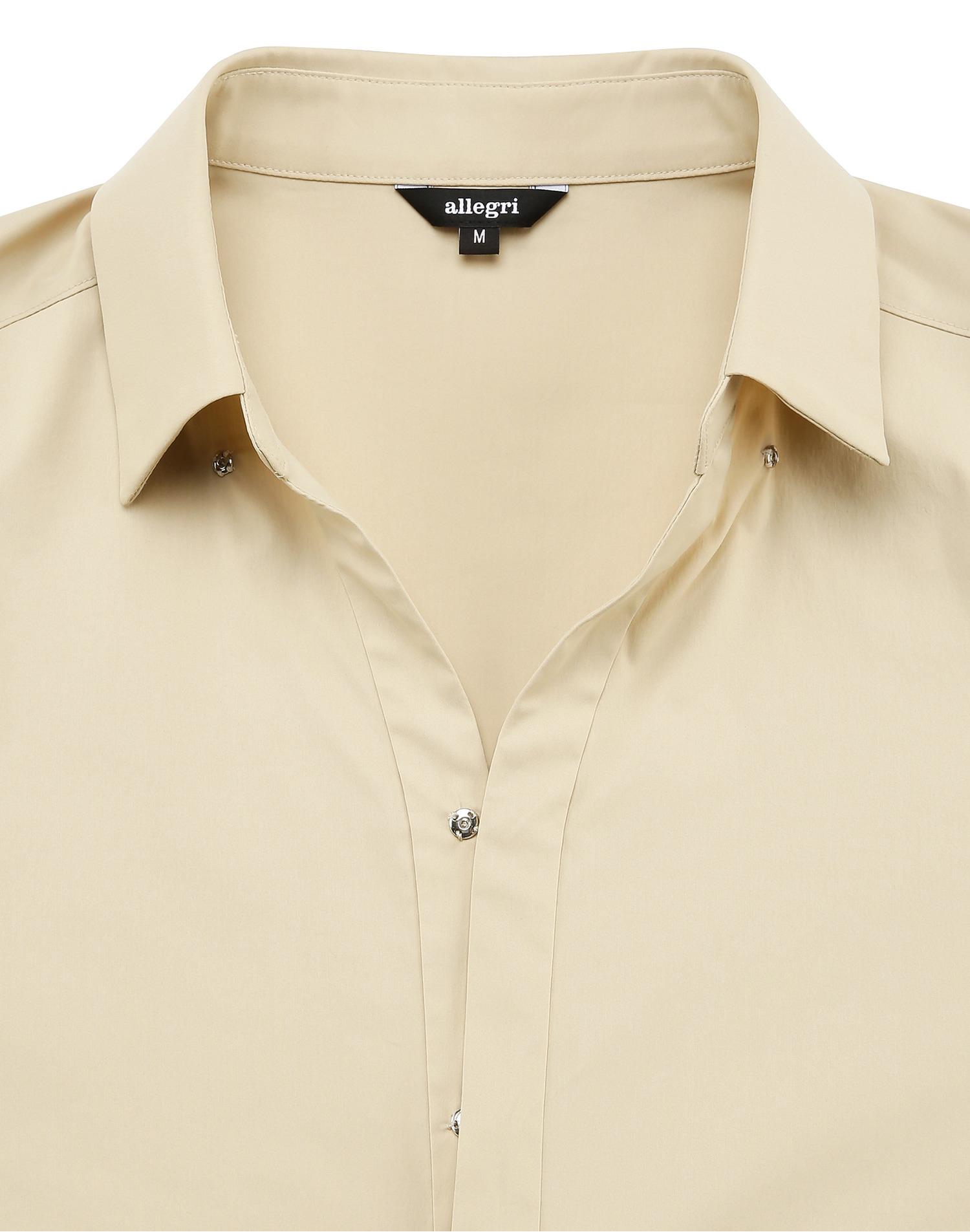 allegri_《airflex系列》 米色 开领 套头式衬衫
