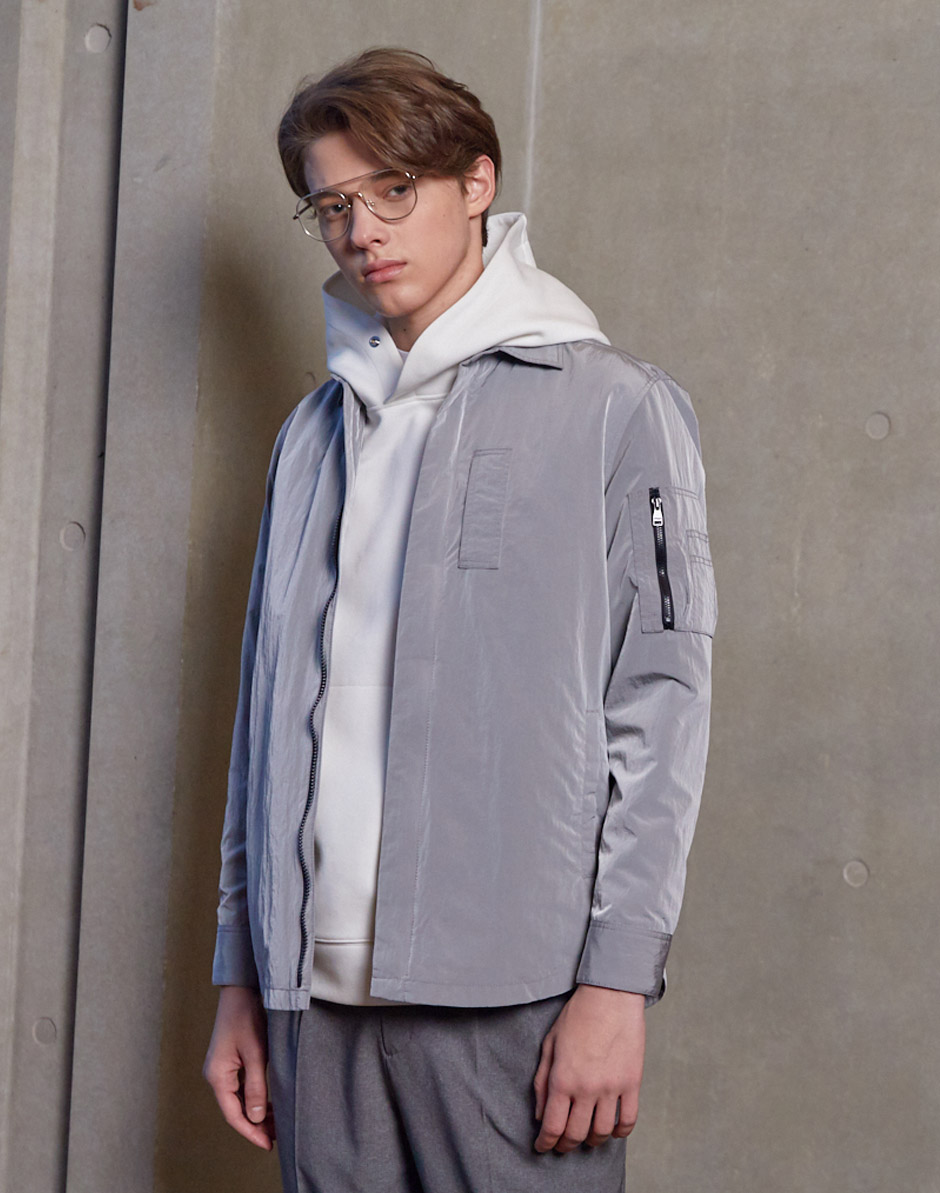 allegri_金属银色 《wind stopper》 夹克