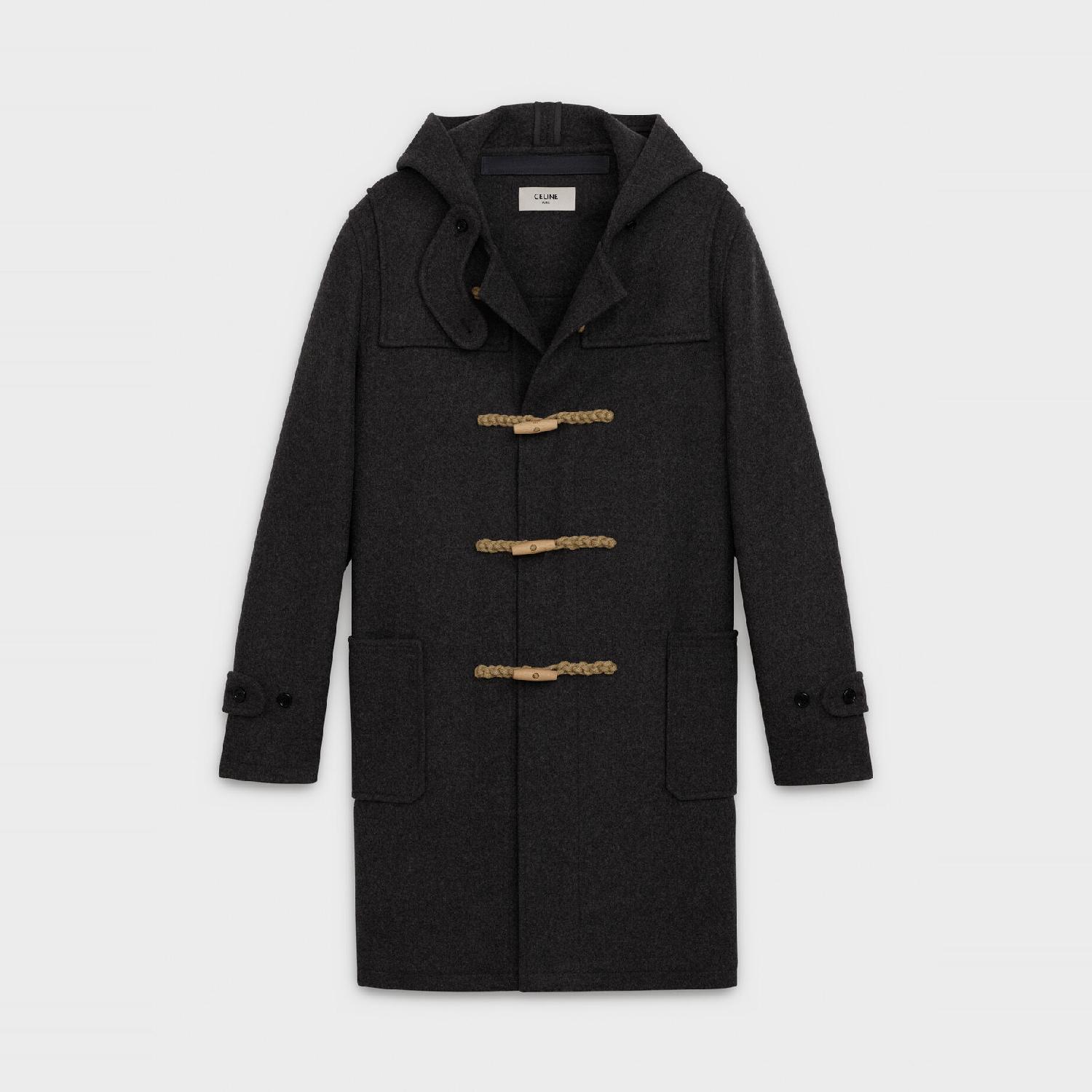 celine 20春夏男士羊毛连帽大衣 2m280754e.09me 一周左右发货