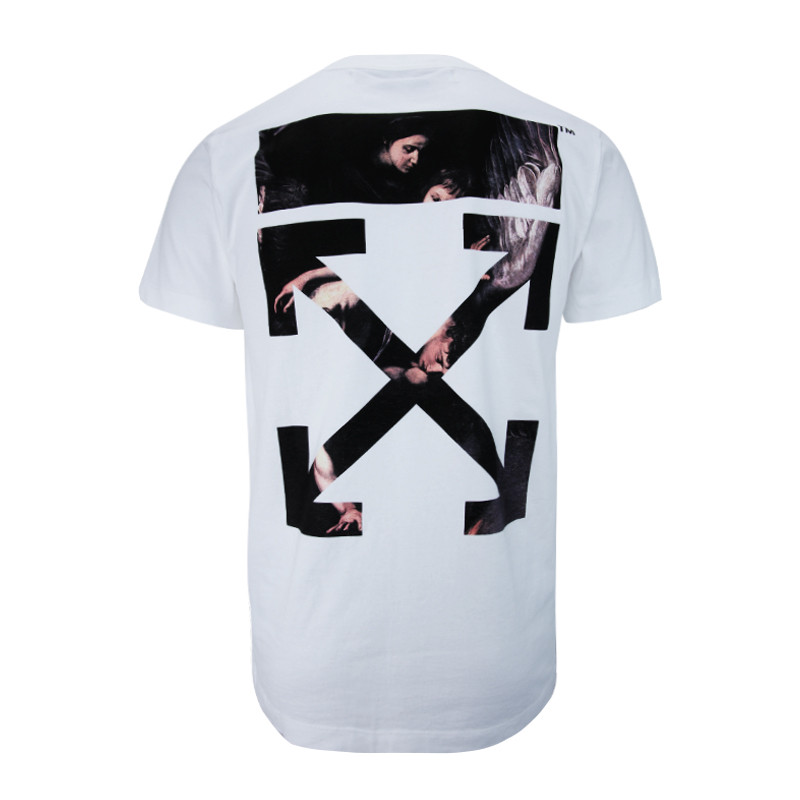 off-white/off-white 箭头图案白色男士短袖t恤 omaa027s20185004 owl