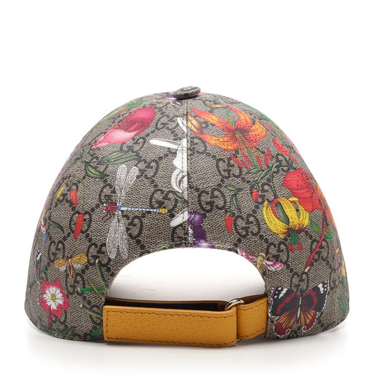 【gucci古驰 帽子】【包税包邮】gucci/古驰 女士印花棒球帽 6039864