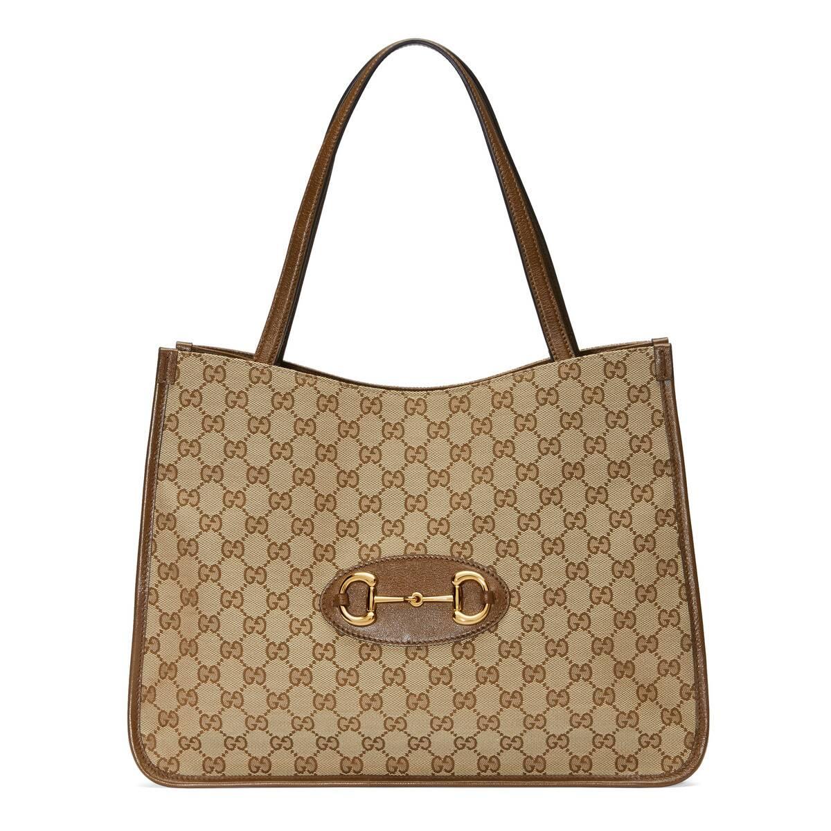 【包邮包税】gucci 20春夏女士gucci 1955马衔扣系列托特包 623694 gy