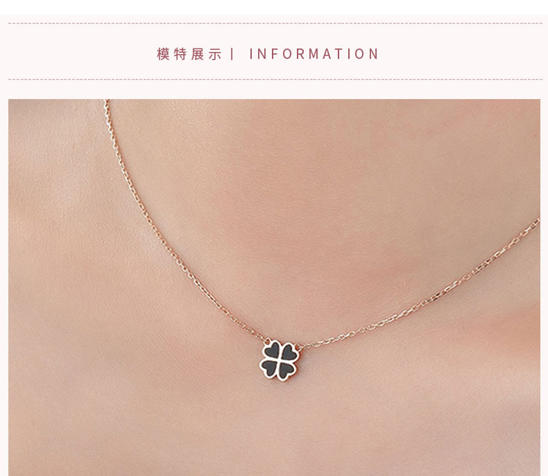 daisy fellowes/黛西法罗 14k轻奢时尚百搭幸运双色项链