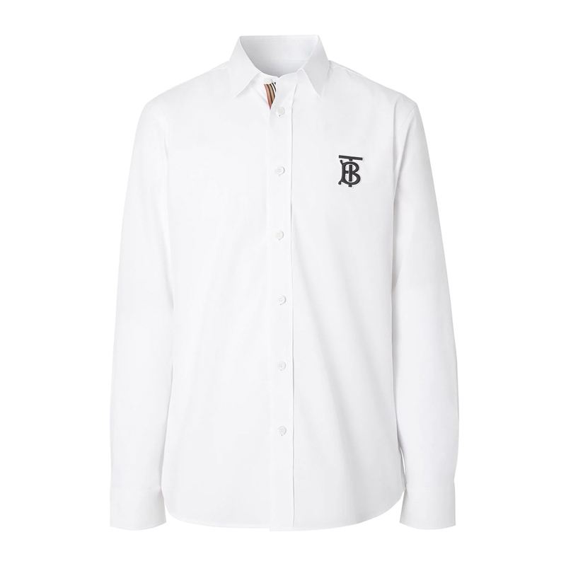 burberry/博柏利 巴宝莉男士tblogo长袖衬衫 8023460-185#200513lsf