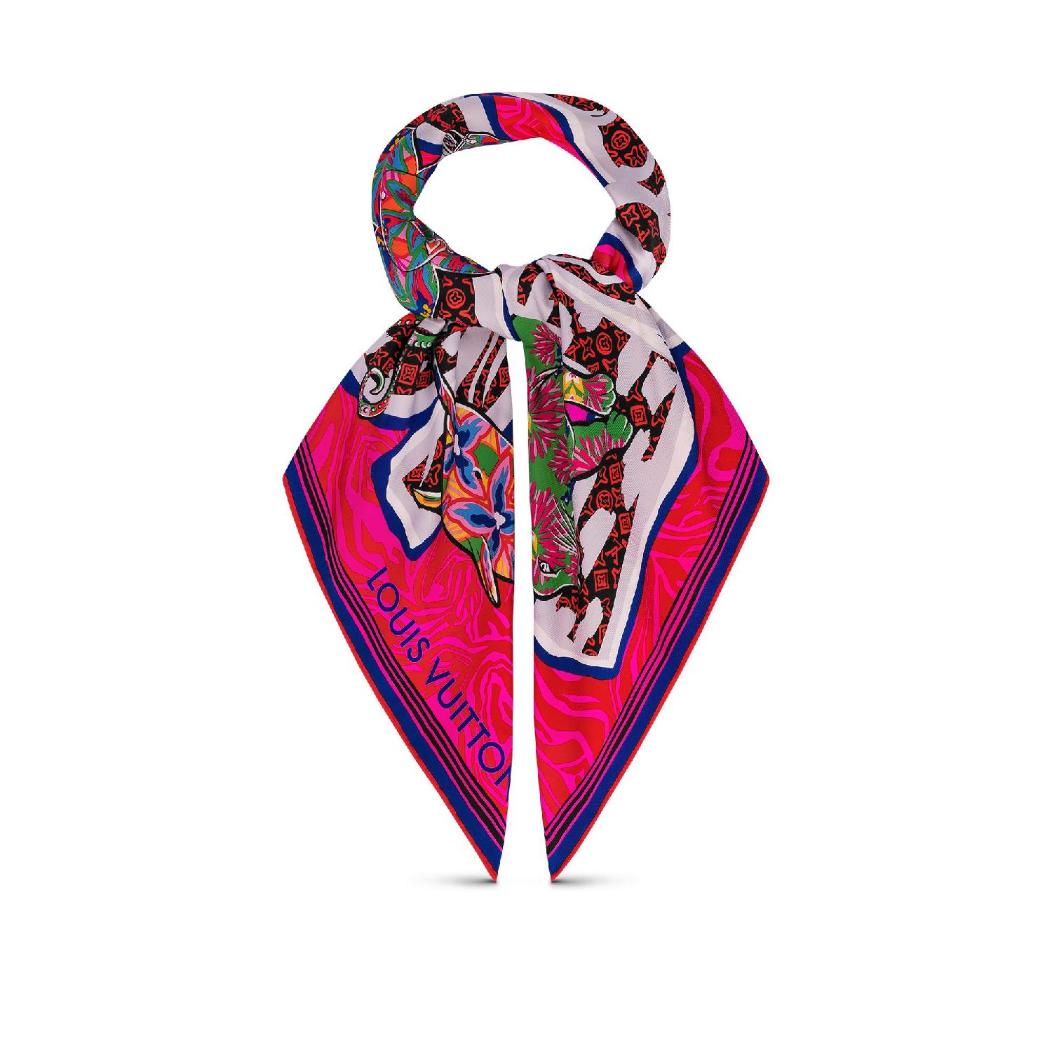 【包邮包税】 预订款3周 louis vuitton/路易威登 20春夏女士丝巾 m7