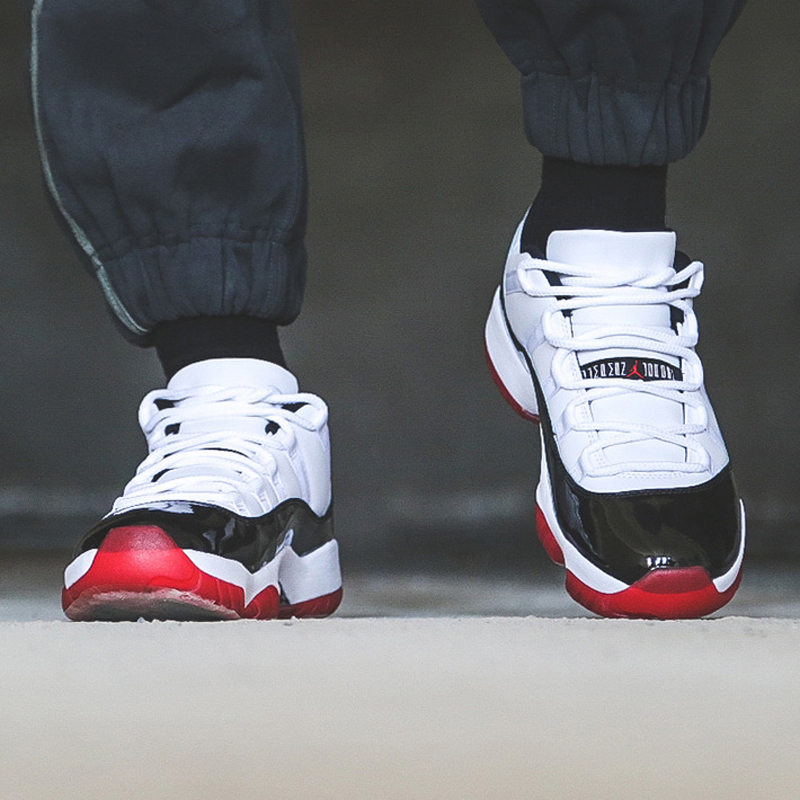 air jordan 11 low aj11黑红康扣 篮球鞋 av2187-528896-160
