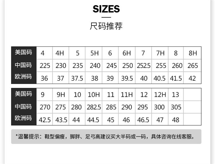 各国鞋子尺码图片