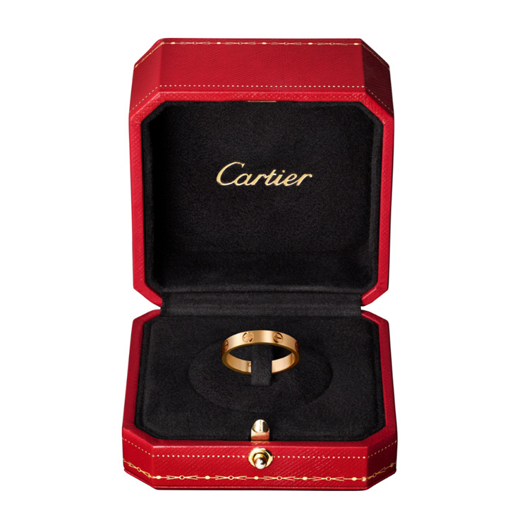 【预售】CARTIER/卡地亚  经典款LOVE系列 玫瑰金色 戒指，窄款  B4085200【7-15天发货】