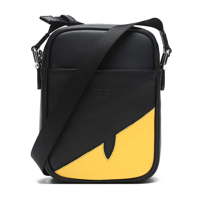 fendi/芬迪2020春夏男士皮革小怪兽单肩斜挎包7va456a9za