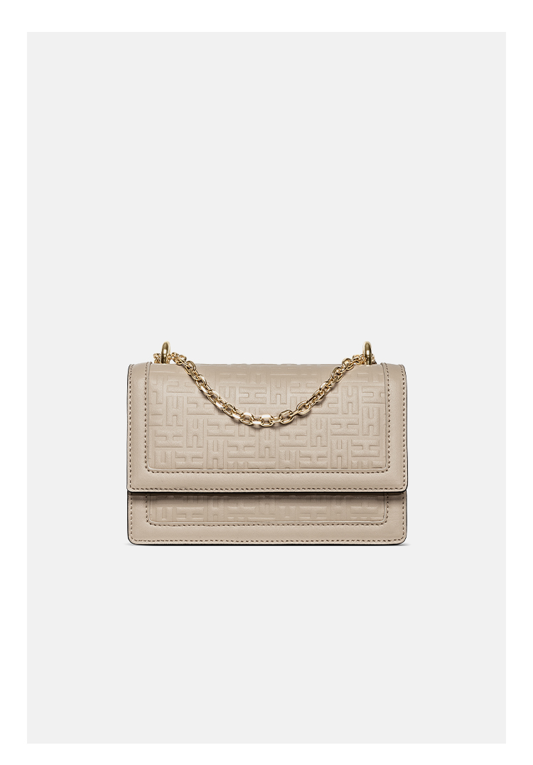 vh包包女包牛皮小方包vanessa hogan/vanessa hogan纯色百搭潮流单肩