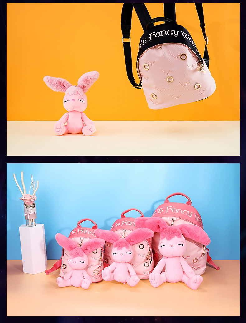 【cosmos星际熊 双肩包1】星际熊埃莉诗兔子公仔女背