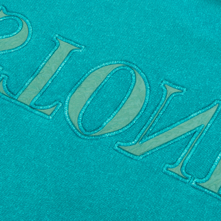 island/stone island 连帽 长袖 青色 纯色 纯棉 胸前刺绣字母logo