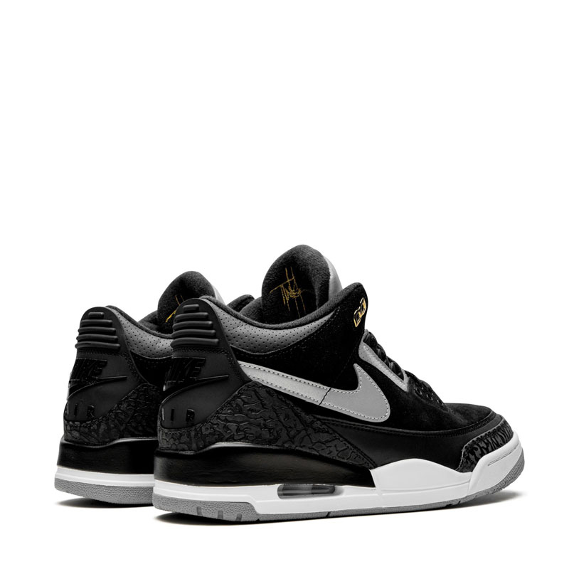 air jordan 3 tinker low aj3 黑白手稿 黑水泥 3m反光 ck4348-007