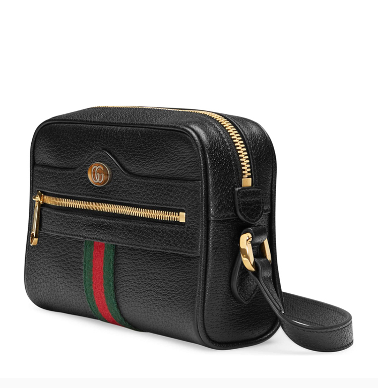 gucci/古驰 ophidia系列 女士皮质迷你邮差包 单肩包斜挎包