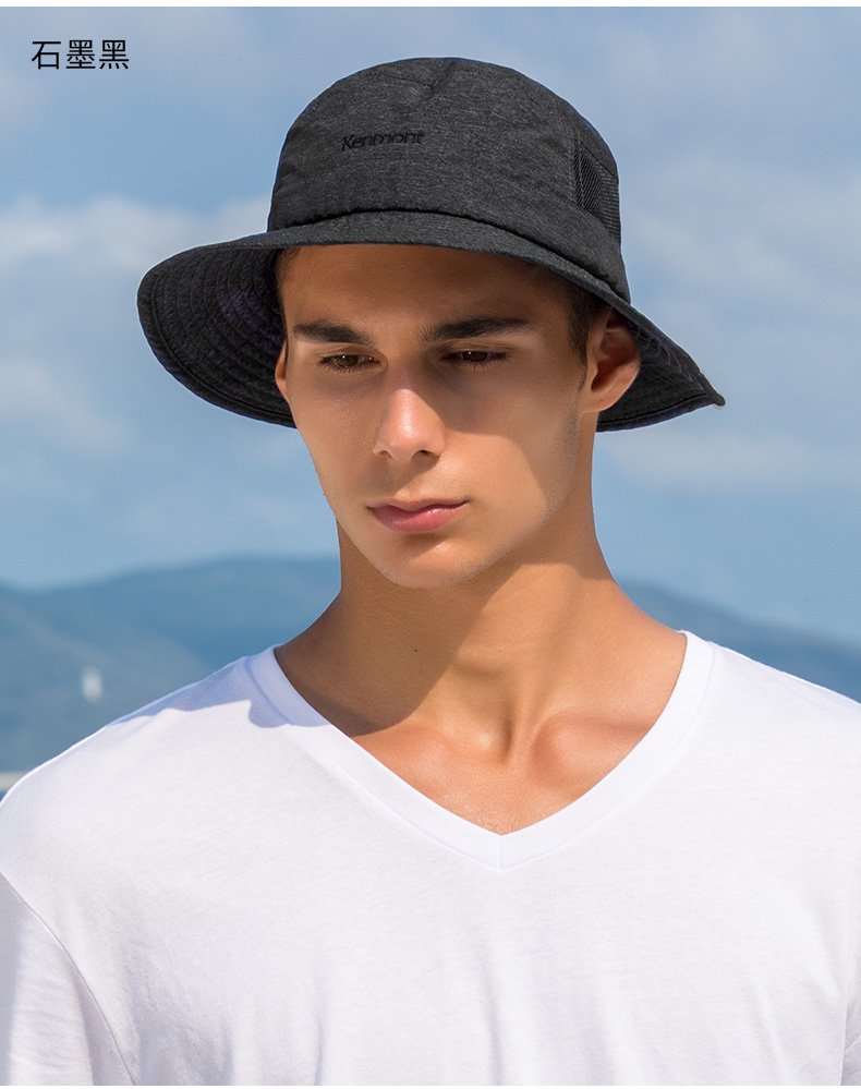 卡蒙太阳帽男休闲夏款百搭户外渔夫帽透气遮阳帽户外钓鱼防紫外线