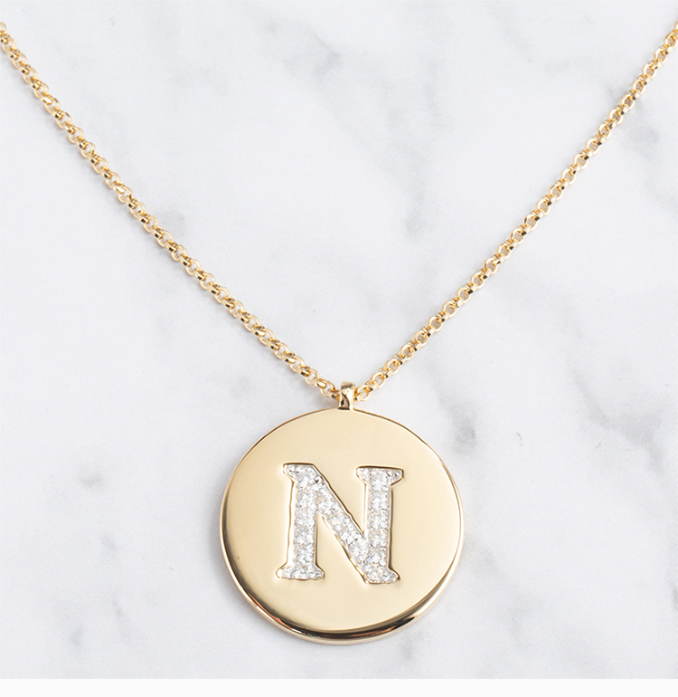 apm monaco/apm monaco 女士金色字母项链锁骨链