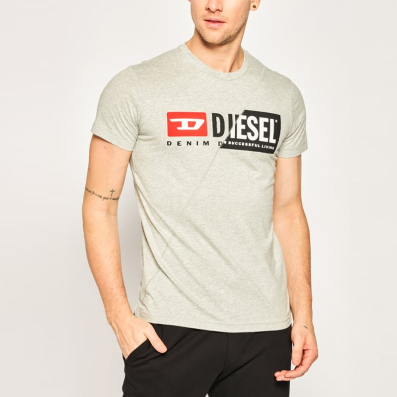 diesel/迪赛 新款男女同款圆领纯棉休闲短袖t恤-男士短袖t恤-00sdp1