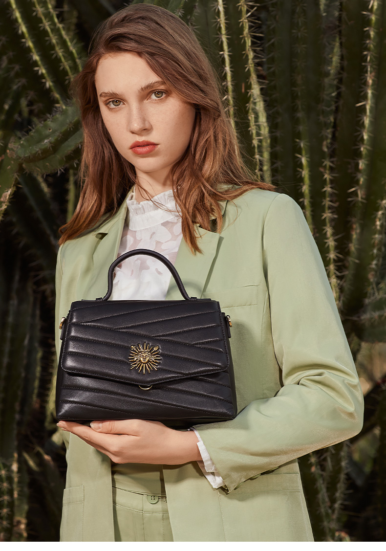 vh包包女vanessa hogan/vanessa hogan材质 牛皮2020新款复古太阳神