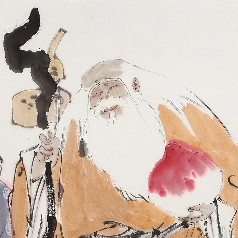 连红武 《福如东海》 荣宝斋画院画家 祝寿送老人长辈书画礼品