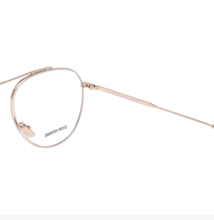 dior/迪奥 女士时尚金色边框透明镜片平光镜眼镜 dior0221-101287j5g