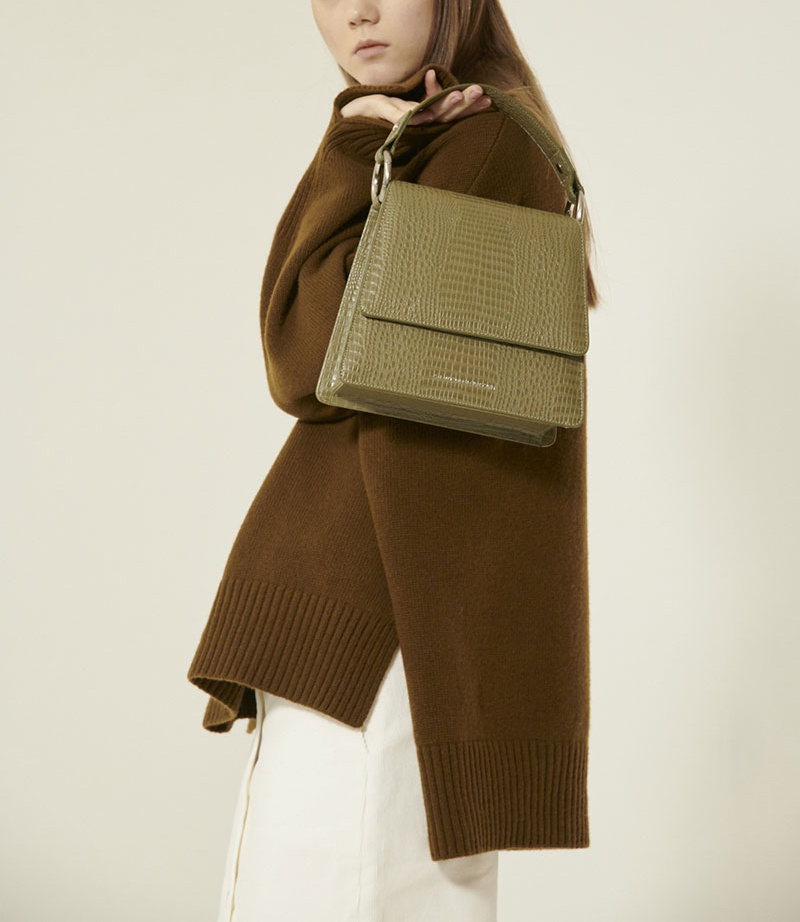 2系列韩版女士卡其色手提包