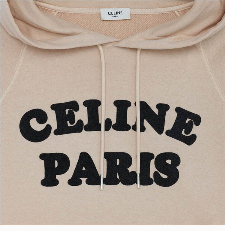 celine/赛琳 20春夏 男装 服装棉质经典logo印花圆领长袖t恤 男卫衣