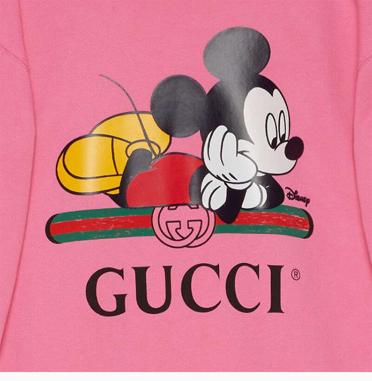 gucci/古馳 disney x gucci聯名款 女裝 服裝 棉質米奇圖案印花寬鬆