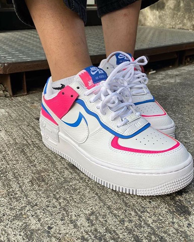 nike air force 1 af1 粉蓝 马卡龙 板鞋 cu3012-111