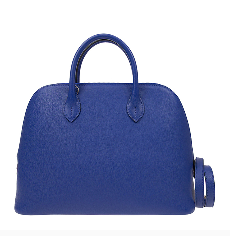 hermes/爱马仕 20春夏 女士牛皮蓝色简约包斜挎包贝壳包手提包