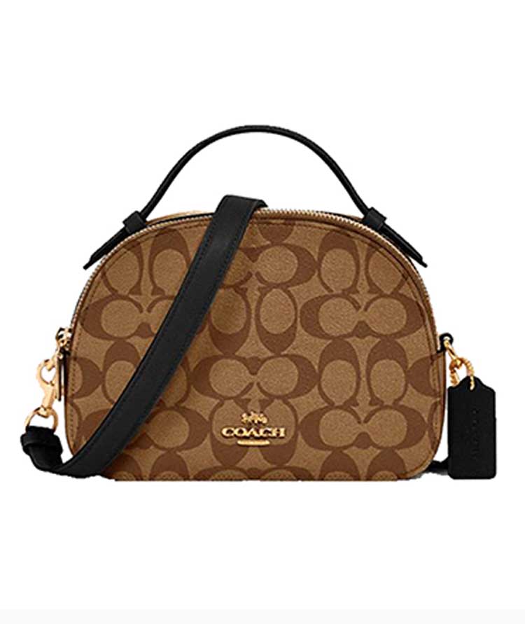 coach/蔻驰 蔻驰 serena 女士单肩包斜挎包手拎包 盒子包半圆包相机包