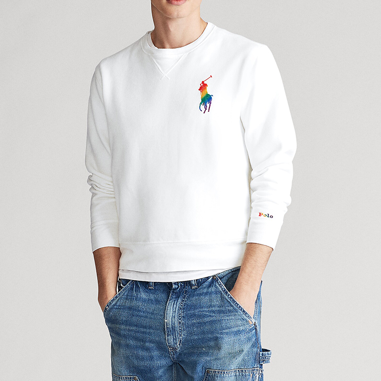 ralphlauren/拉夫劳伦poloralphlauren女装2020年夏彩虹马标起绒布