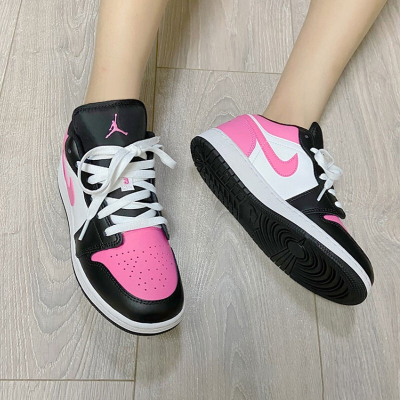 nike/耐克 air jordan 1 low aj1 女款 黑粉脚趾 低帮 运动休闲 篮球