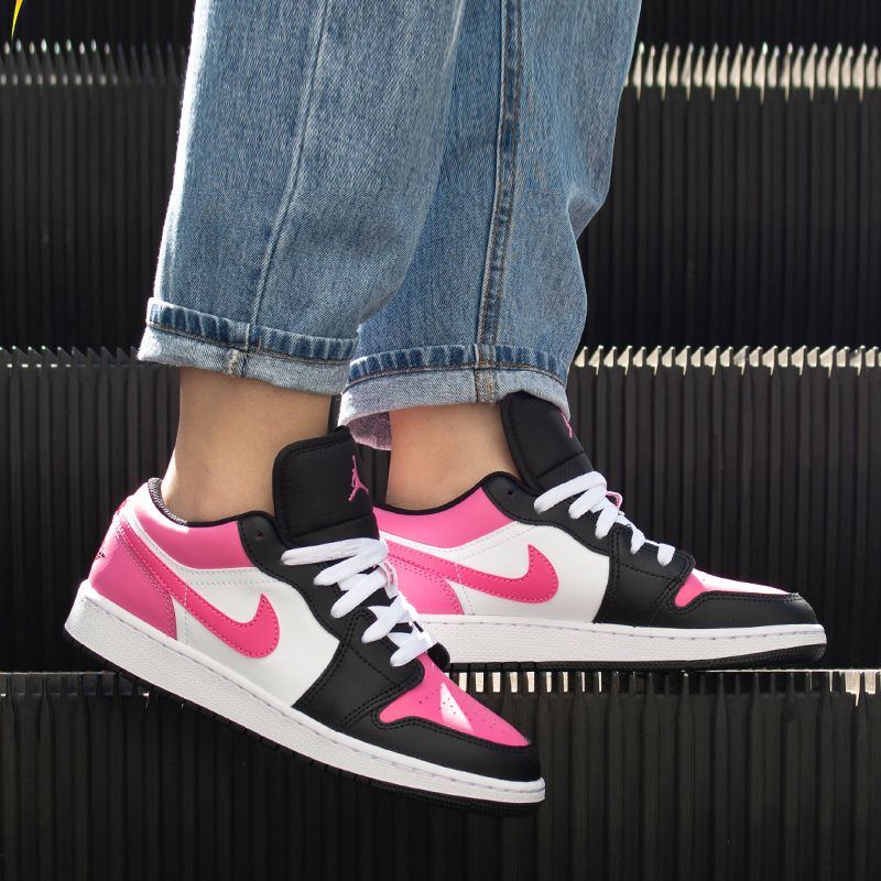 nike/耐克 air jordan 1 low aj1 女款 黑粉脚趾 低帮 运动休闲 篮球