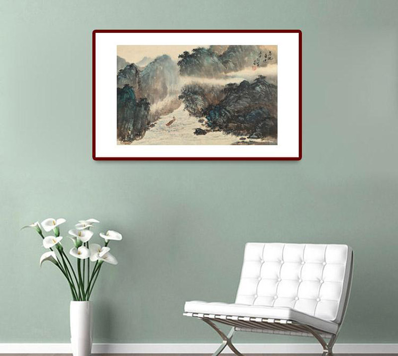 何实 《急流勇进》 吉林美协 写意国画仿古山水