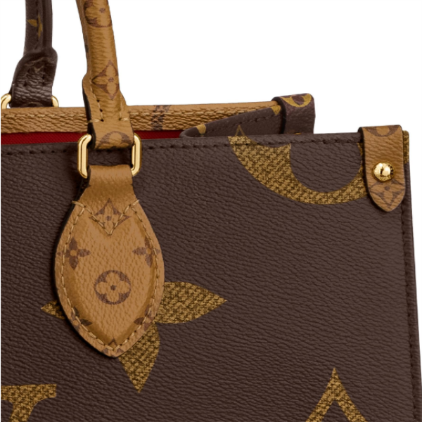 louis vuitton/路易威登 新款 onthego 中号女士手袋 帆布/配皮 m4